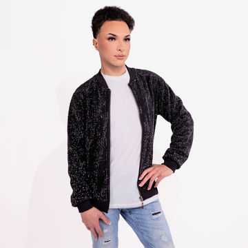 Strass&#x20;Rhinestone&#x20;Bomber&#x20;Jacket